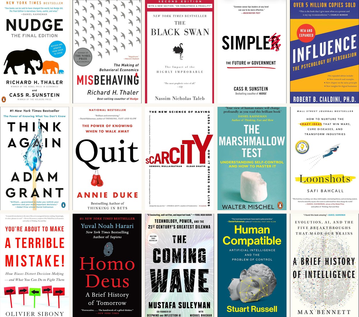 15 Books Recommended by Daniel Kahneman